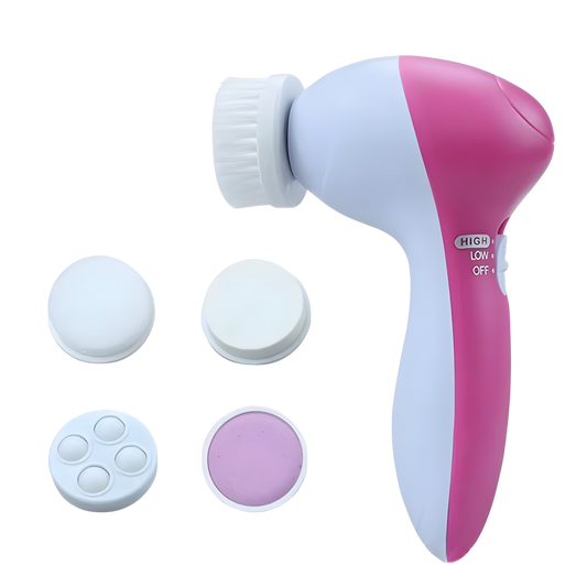 Electric 5 in 1 Electric Facial Cleaner Brush Wash